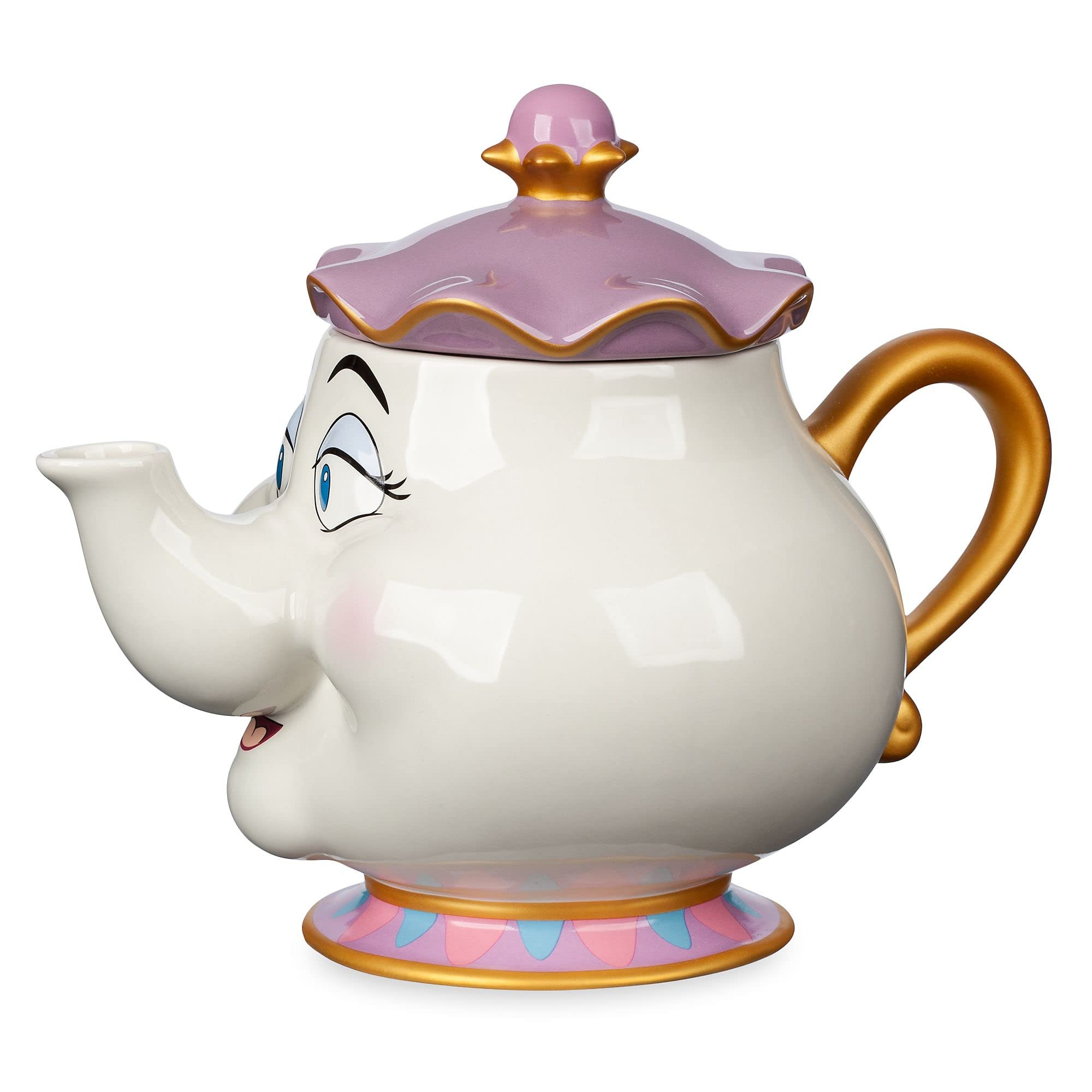 Disney Store Official Beauty and The Beast Mrs Potts Large Ceramic Teapot, Kids Stoneware Kettle ... | Amazon (UK)
