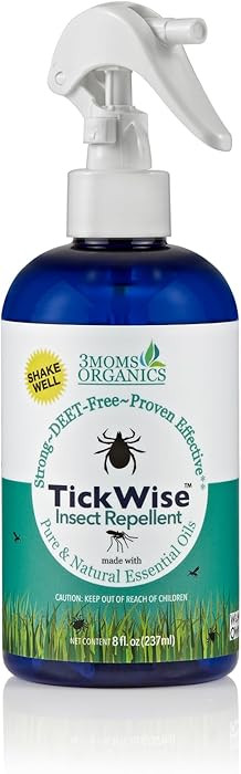 3 Moms Organics TickWise 8oz, Made with All Natural Essential Oils, DEET-Free, Tick and Insect Re... | Amazon (US)