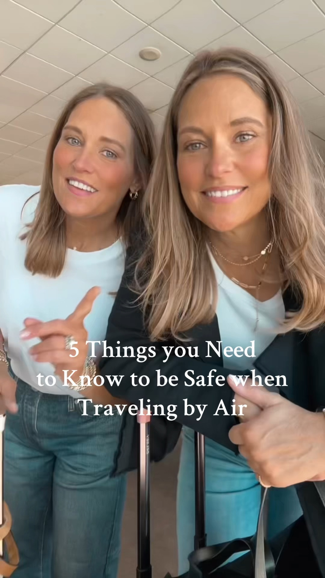 5 Things you Need to Know to Stay Safe During your Flight!

Always wear natural fabrics in case of fire. They do not melt on your skin like synthetic fabrics. 

2. Wear tennis shoes or shoes you can run in. 
3. Count your seat backs to the nearest exit in case of smoke filling the cabin. 
4. Don’t wear shorts, skirts or dresses. Wear pants that protect your skin in case of fire. 
5. Have fun! 



#LTKOver40 #LTKTravel #LTKWatchNow