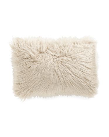 14x22 Faux Mongolian Pillow | TJ Maxx