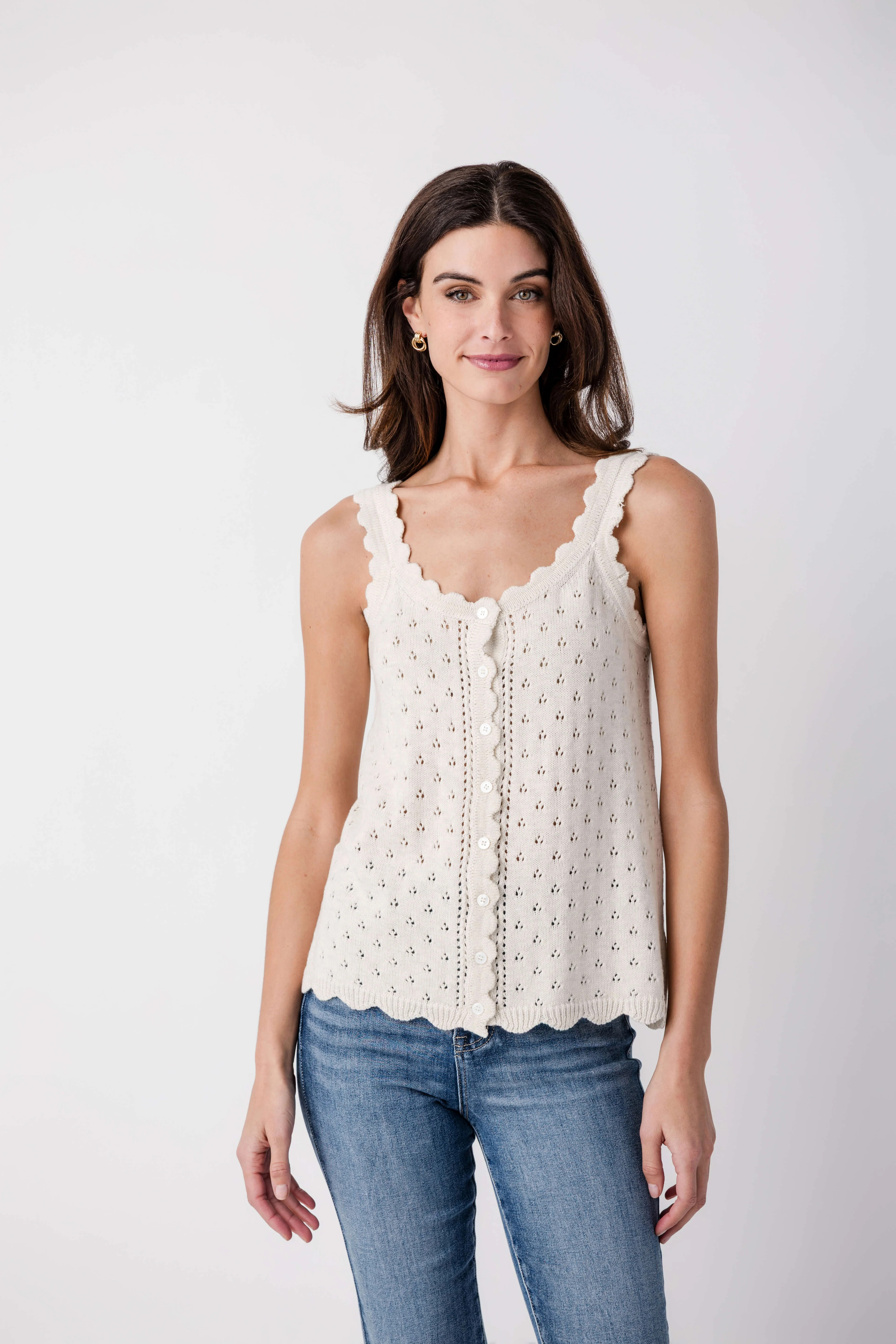 Things Between Pointelle Tank Top | Social Threads