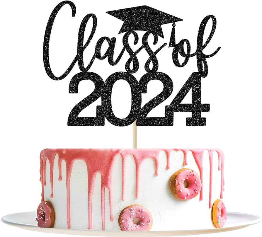 Class of 2024 Cake Topper, Congrats Grad Decorations, 2024 Grad Decor, Congratulations, High Scho... | Amazon (US)