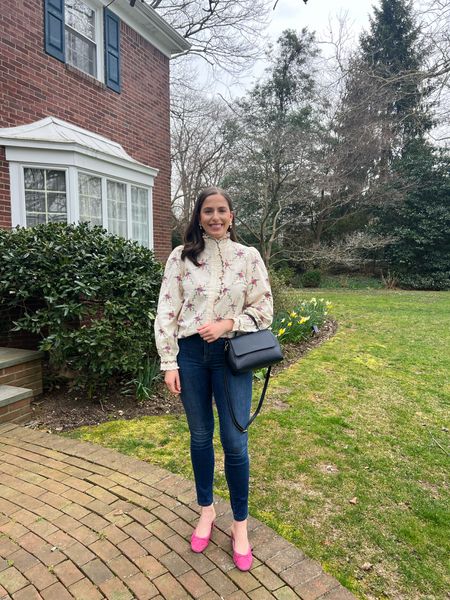 Spring has sprung in @sezane
*gifted blouse

Sezane, spring top, spring clothes, skinny jeans, mules, pink mules, spring outfit, French girl style, Parisienne girl style, top handle bag, navy bag, casual outfit, casual spring outfit, embroidered top

#LTKfindsunder100 #LTKstyletip #LTKSeasonal