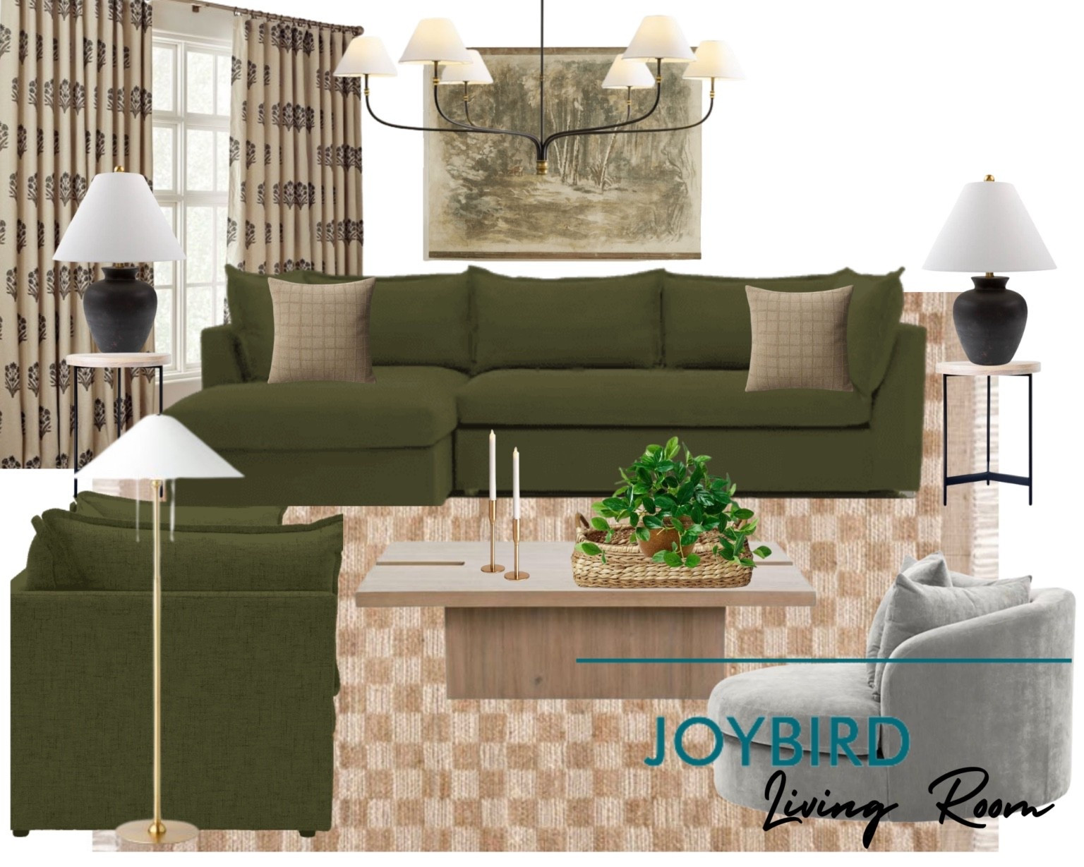 Green is my color! What’s yours? 

Comment Shop to get all the details on this space! 
#greensofa #livingroom #joybird #colorfullivingroom

#LTKSeasonal #LTKHome #LTKFindsUnder100
