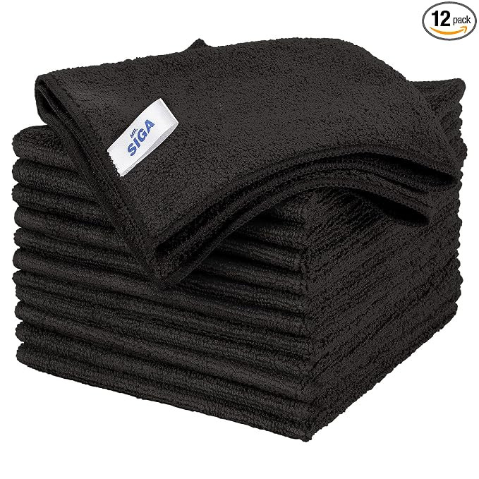 MR.SIGA Microfiber Cleaning Cloth, All-Purpose Microfiber Towels, Streak Free Cleaning Rags, Pack... | Amazon (US)