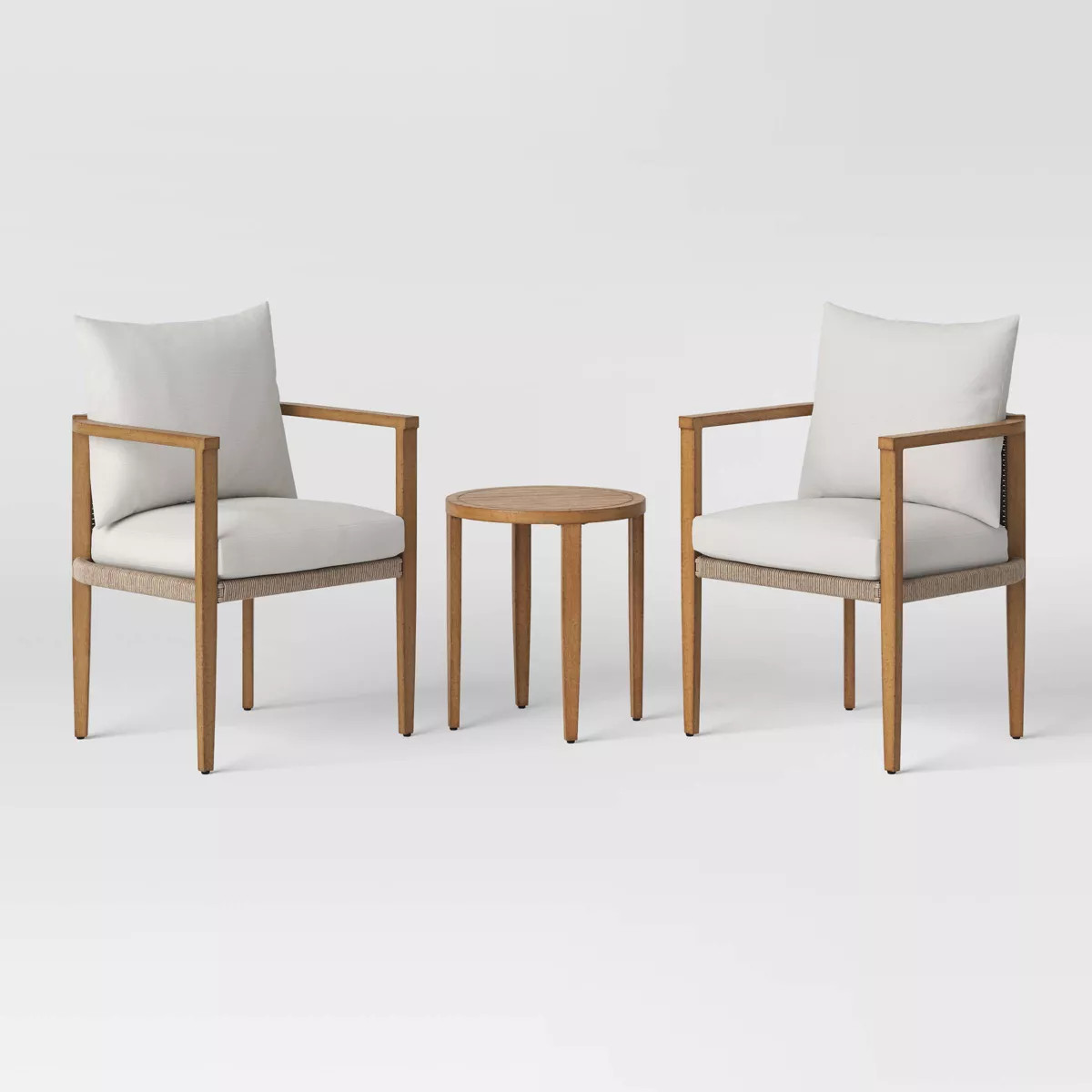 3pc Pasadena Patio Chat Set Gray - Threshold™ designed with Studio McGee | Target