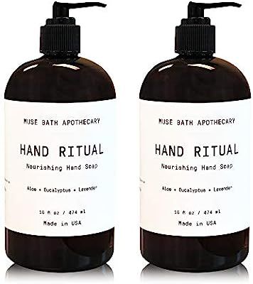 Muse Bath Apothecary Hand Ritual - Aromatic and Nourishing Hand Soap, 16 oz, Infused with Natural... | Amazon (US)