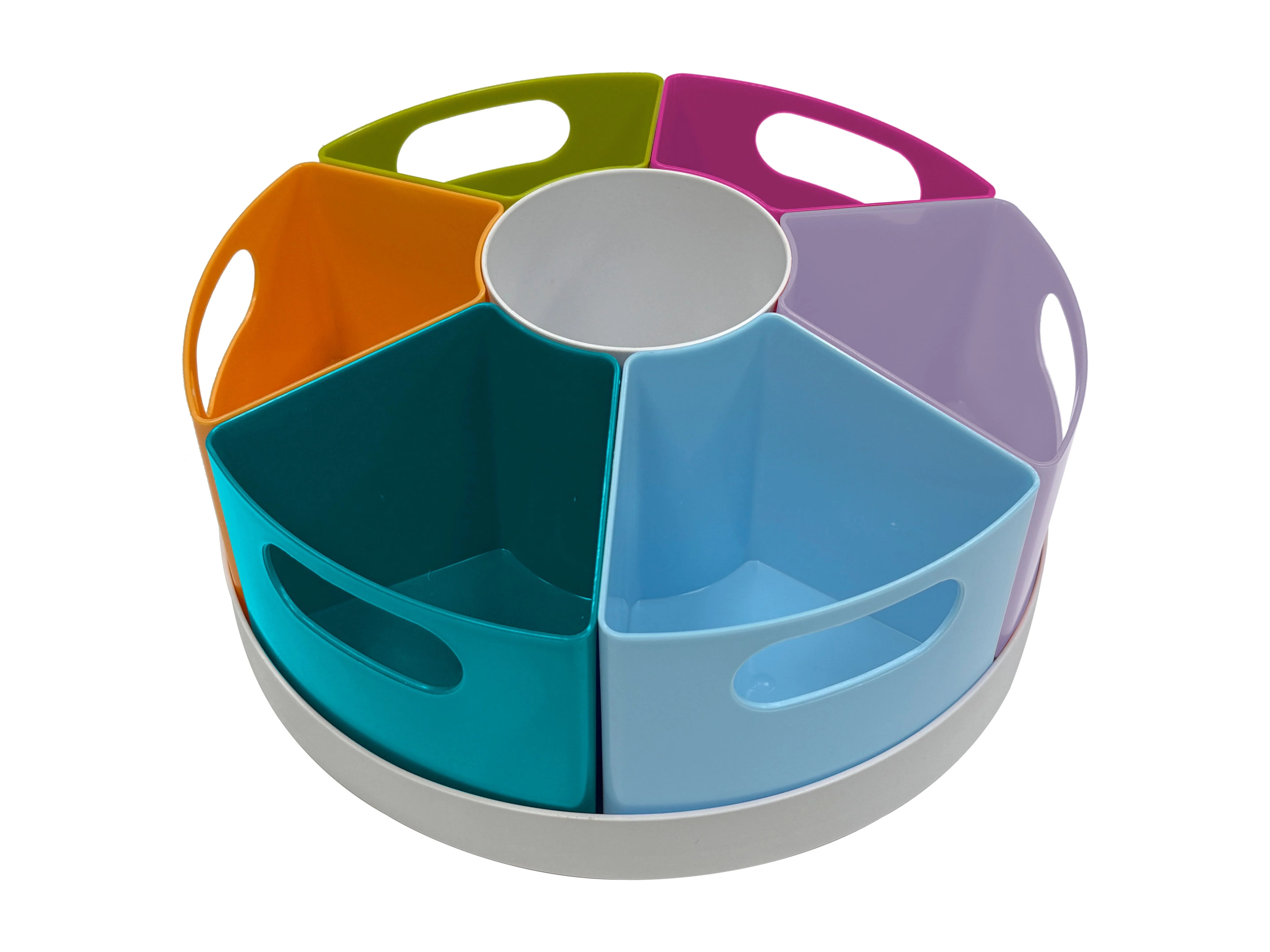 Pen+Gear 5-Compartment Rotating Teacher Organizer, Multicolor with Removable Compartments | Walmart (US)