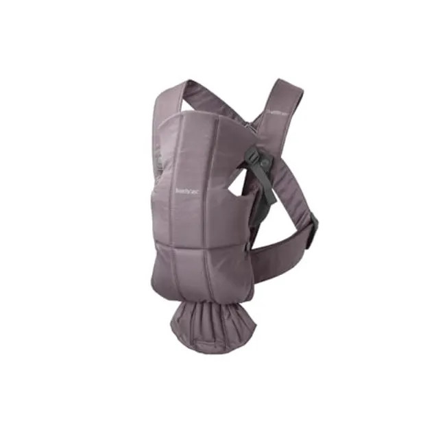 Babybjörn Baby Carrier Mini Dark Purple Woven | REBEL (formerly Rebelstork)