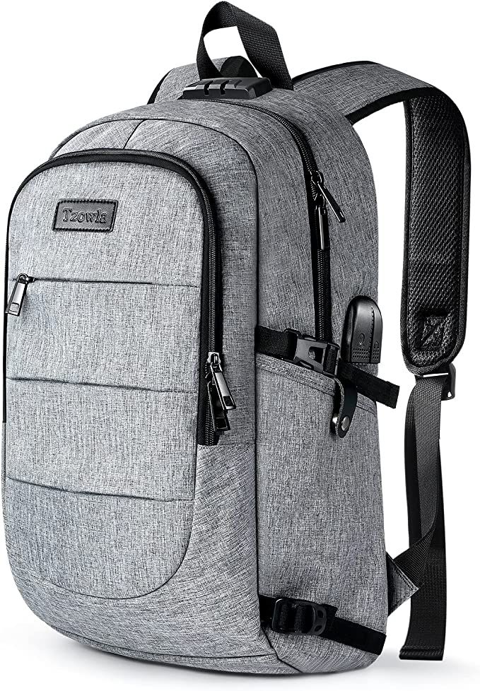 Laptop Backpack,College School Backpack for Men & Women,Slim Durable Water Resistant Anti-Theft T... | Amazon (US)