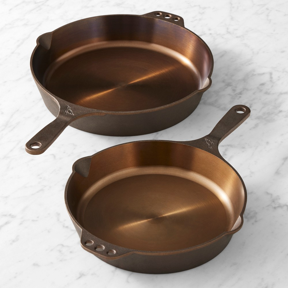 Smithey Seasoned Cast Iron Classic Skillet, Set of 2 | Williams-Sonoma