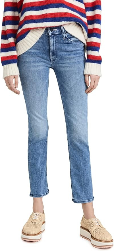 MOTHER Women's The Mid Rise Dazzler Ankle Jeans | Amazon (US)