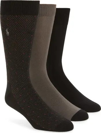 Polo Ralph Lauren Assorted 3-Pack Supersoft Dress Socks | Nordstrom | Nordstrom