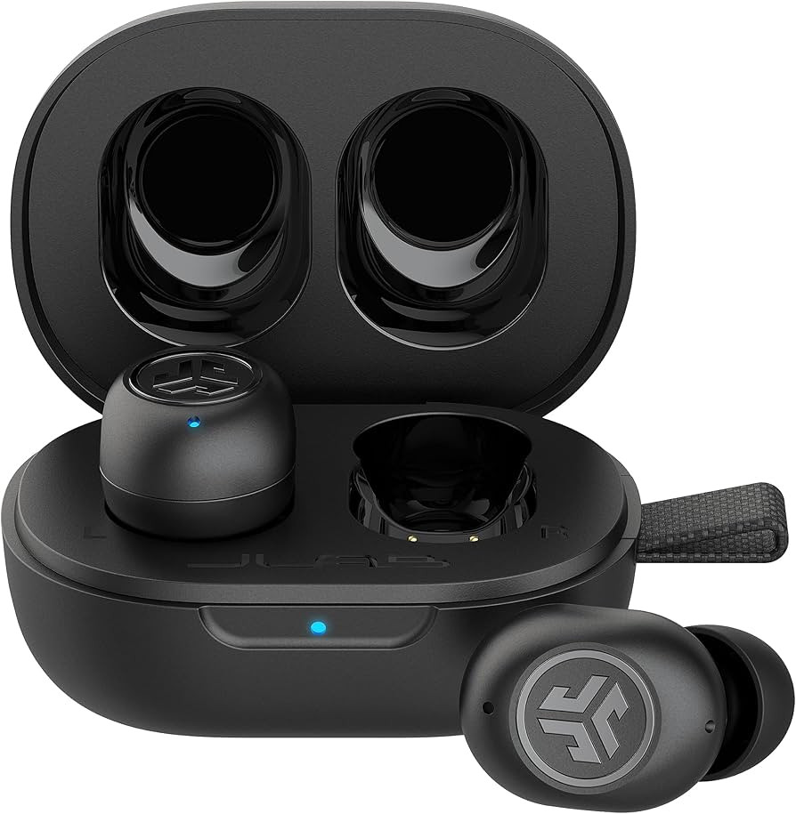 JLab JBuds Mini True Wireless Bluetooth Earbuds + Charging Case, Charcoal Black, IP55 Sweat and D... | Amazon (US)