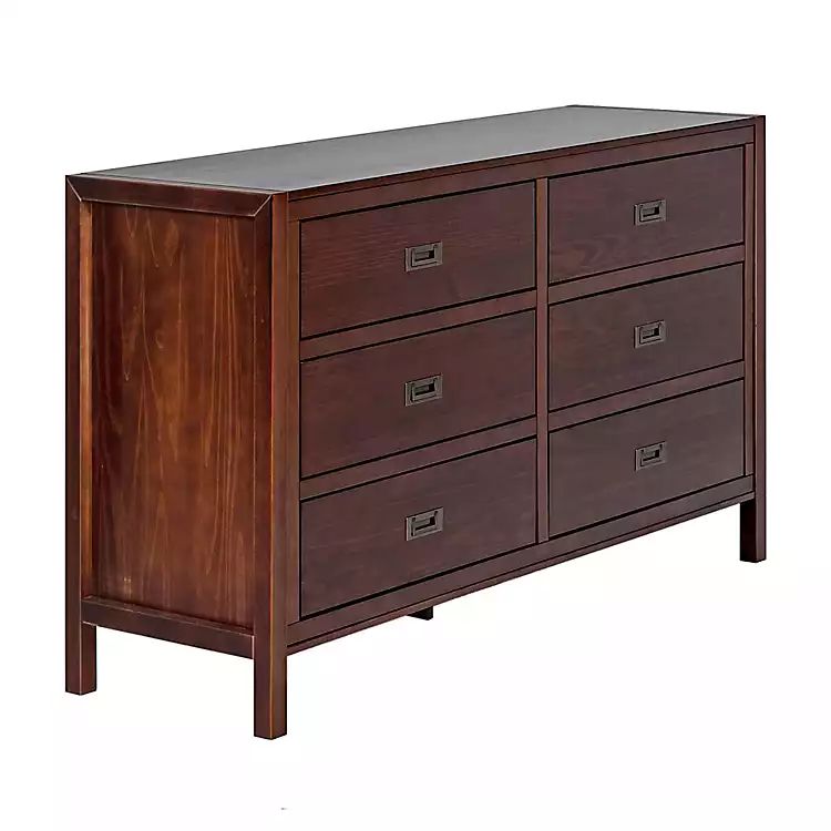 Walnut Classic 6-Drawer Dresser | Kirkland's Home