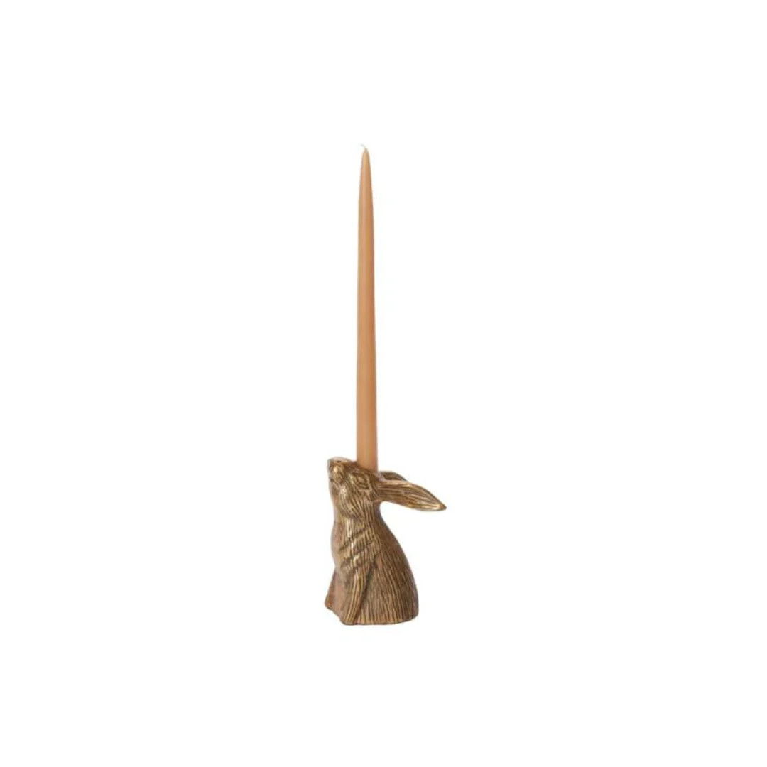 Small Hare Candle Holder | Pink Antlers