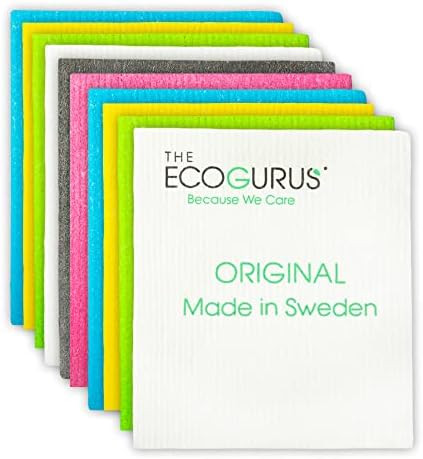 Swedish Dish Clothes - Original Made in Sweden by The EcoGurus (10 x Multi Colors), Swedish Dishc... | Amazon (US)