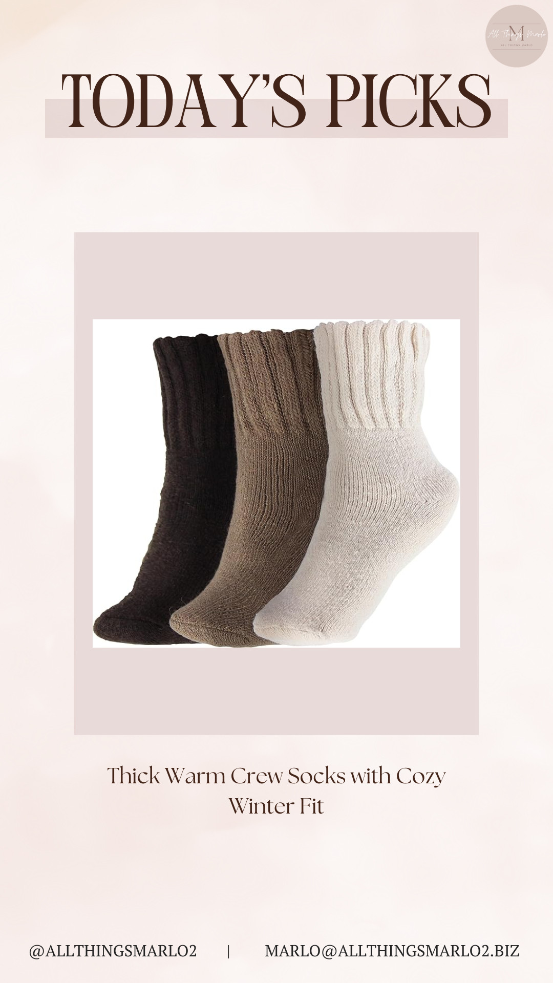 Thick Warm Crew Socks with Cozy Winter Fit 

 #LTKSeasonal #LTKWorkwear #LTKTravel