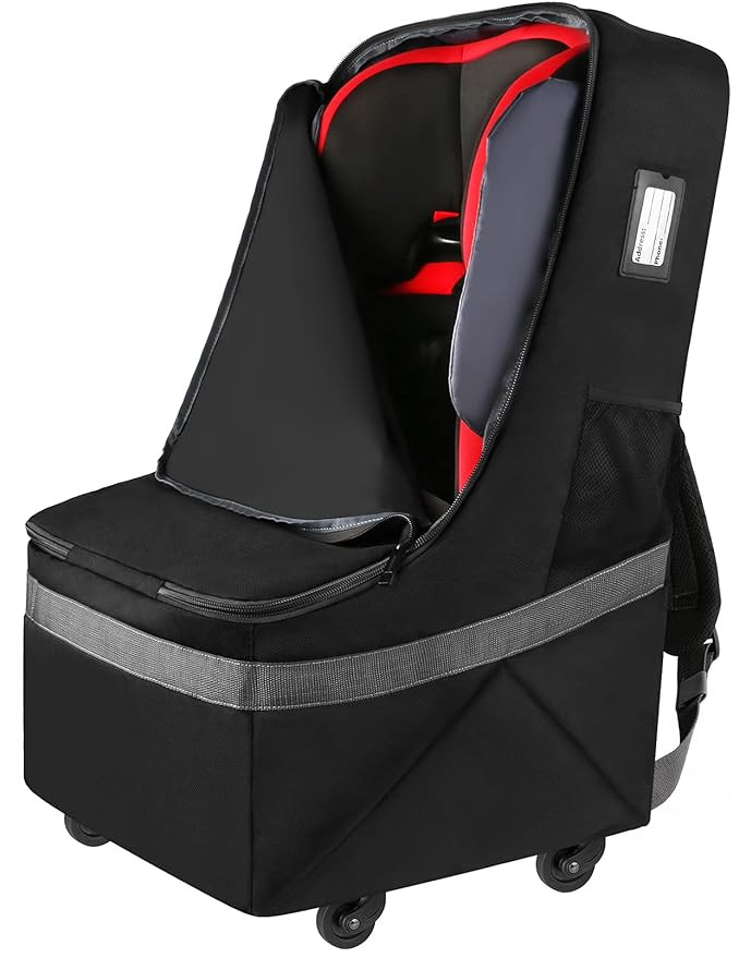 Car Seat Travel Bag with Wheels, Padded Car Seats Backpack, Large Durable Carseat Travel Bag for ... | Amazon (US)