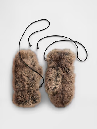 Faux Fur Mittens | Gap (US)