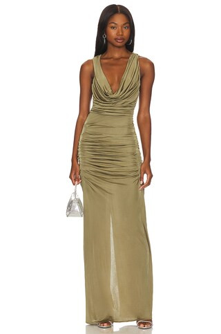 Ina Long Dress in Cumin | Revolve Fall 2024 Outfits Fall Fashion 2024 Fall Dresses For Fall Trends | Revolve Clothing (Global)