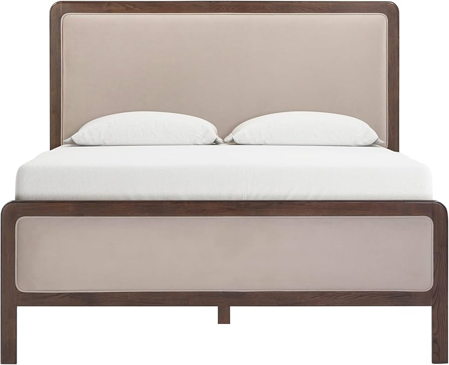 Tov Furniture Hella Taupe Velvet Queen Bed | Amazon (US)