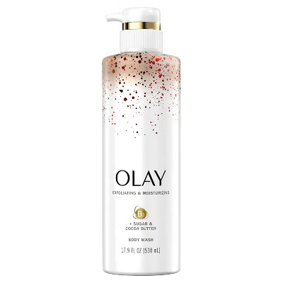 Olay Exfoliating & Moisturizing Body Wash with Sugar, Cocoa Butter and Vitamin B3 - 17.9 fl oz | Target