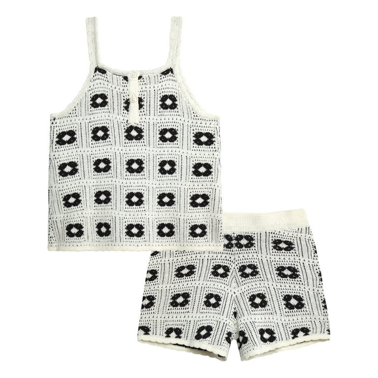 Jessica Simpson Girls' Crochet Short Set, Sizes 4-12 | Walmart (US)