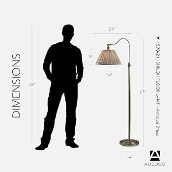 Shiloh 100W Arc Floor Lamp with Curved Arm and Rotary Switch for Bedroom, Living Room, or Home Of... | Amazon (US)