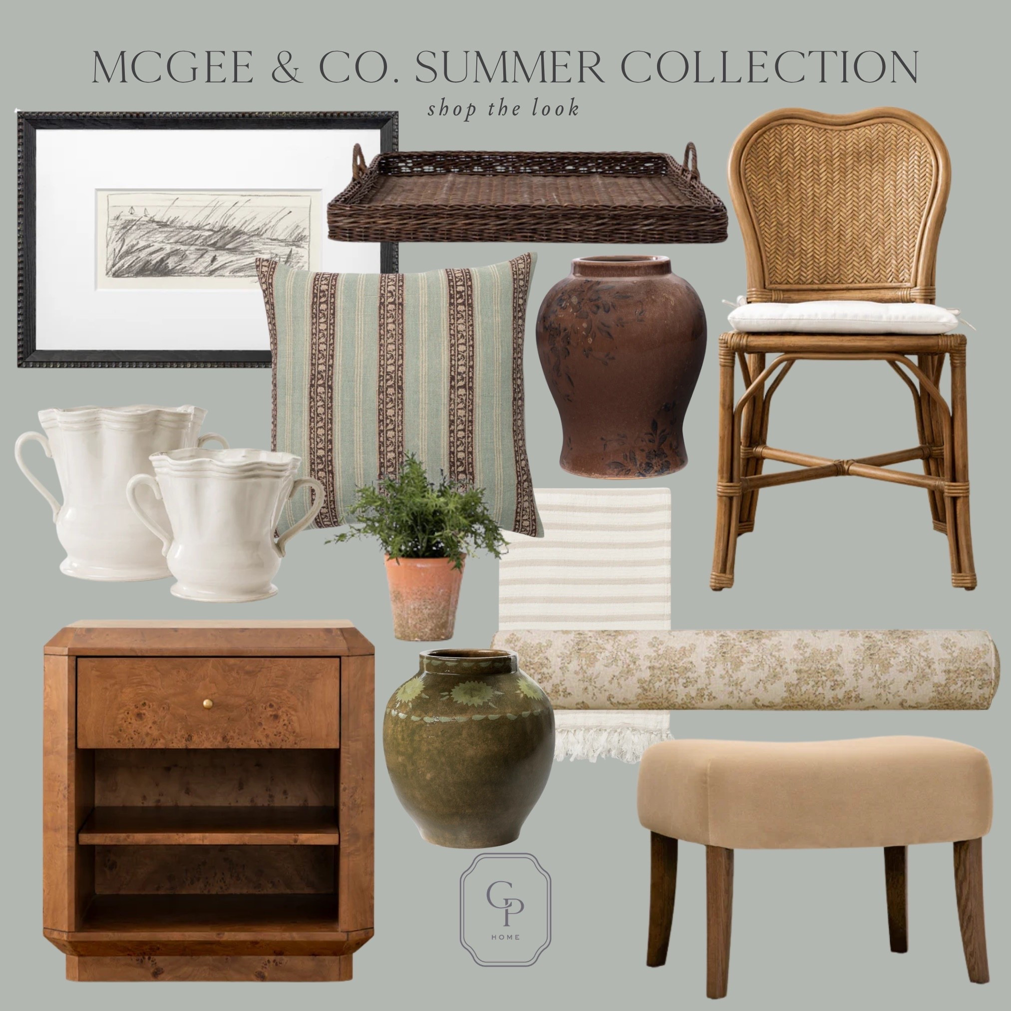 McGee & Co. summer collection! Absolutely love these chocolate brown home accents, pretty furniture finds, and this throw pillow is just gorgeous! 🤎🌊 

#LTKHome #LTKSeasonal