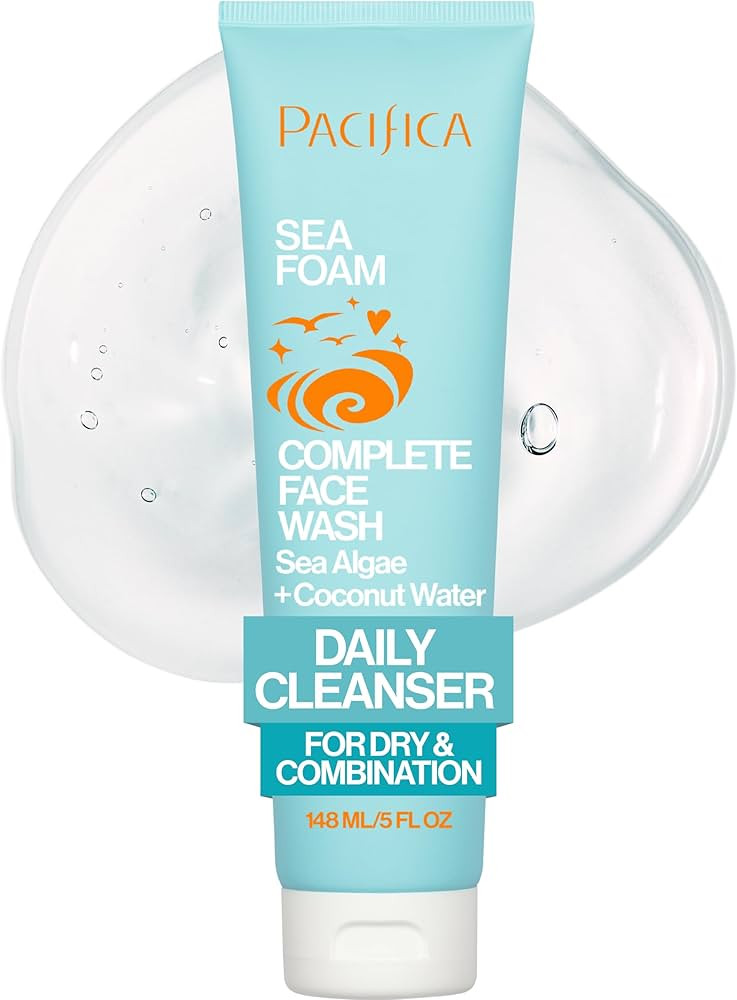 Pacifica Beauty Sea Foam Face Wash, Daily Gentle Foaming Cleanser, With Coconut Water + Sea Algae... | Amazon (US)