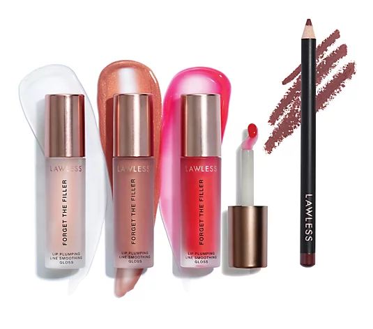 Lawless Beauty Forget the Filler Plumping Holiday Lip Wardrobe | QVC