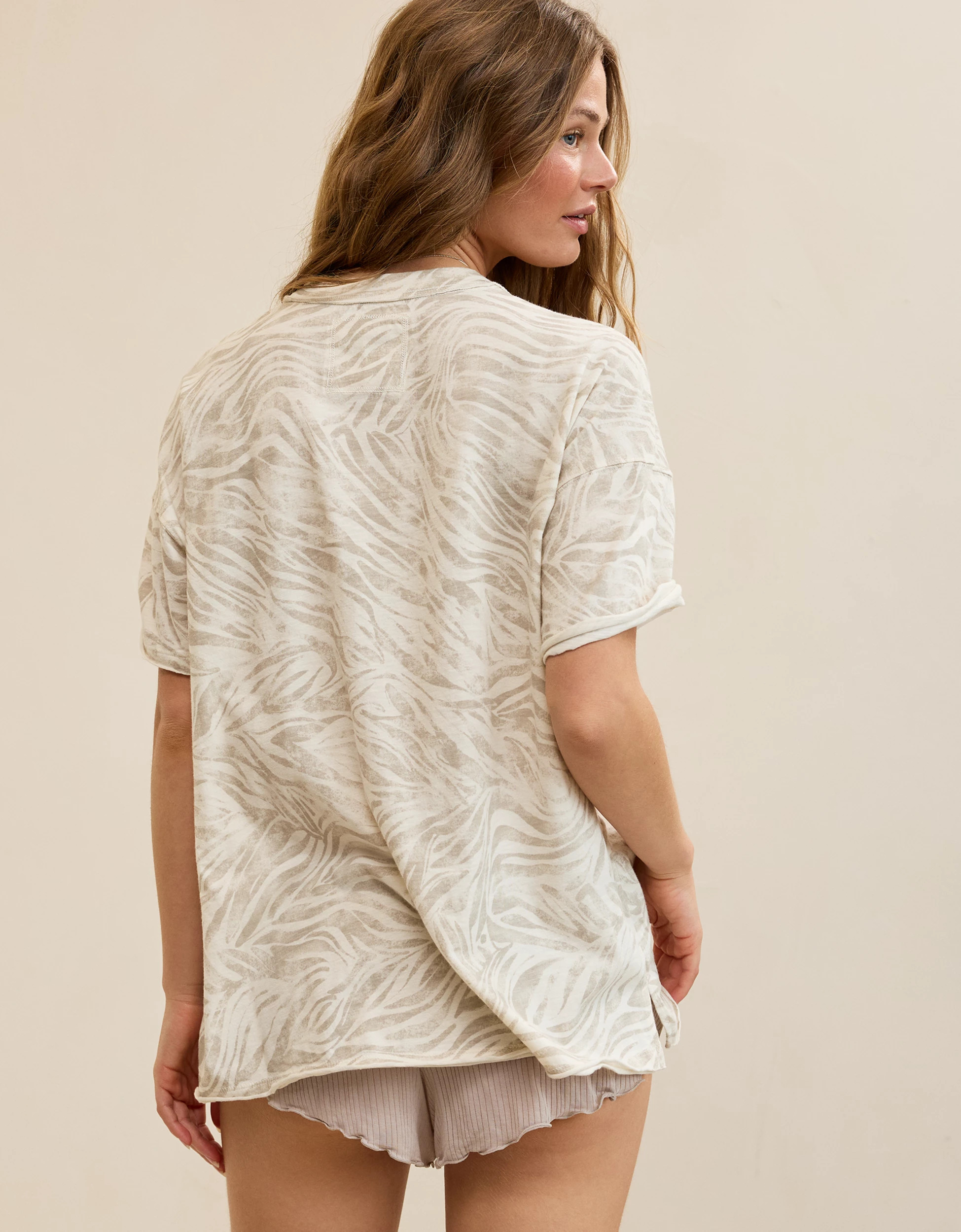 Aerie Oversized Crew Boyfriend T-Shirt | Aerie