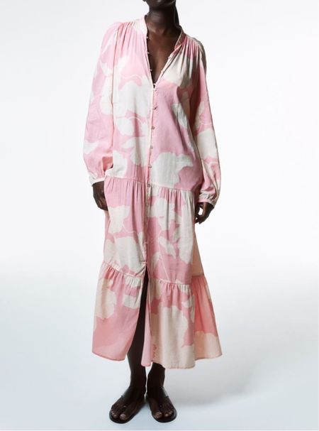 Pink and white floral maxi dress 

#LTKSeasonal #LTKstyletip #LTKfindsunder50