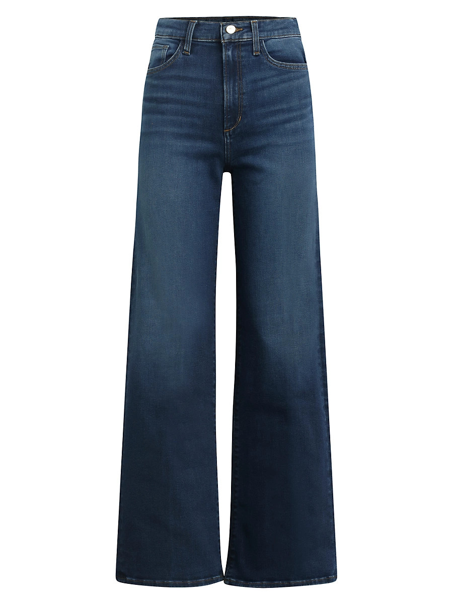 Women's Petite Mia Wide-Leg Jeans - Exhale - Size 31 | Saks Fifth Avenue