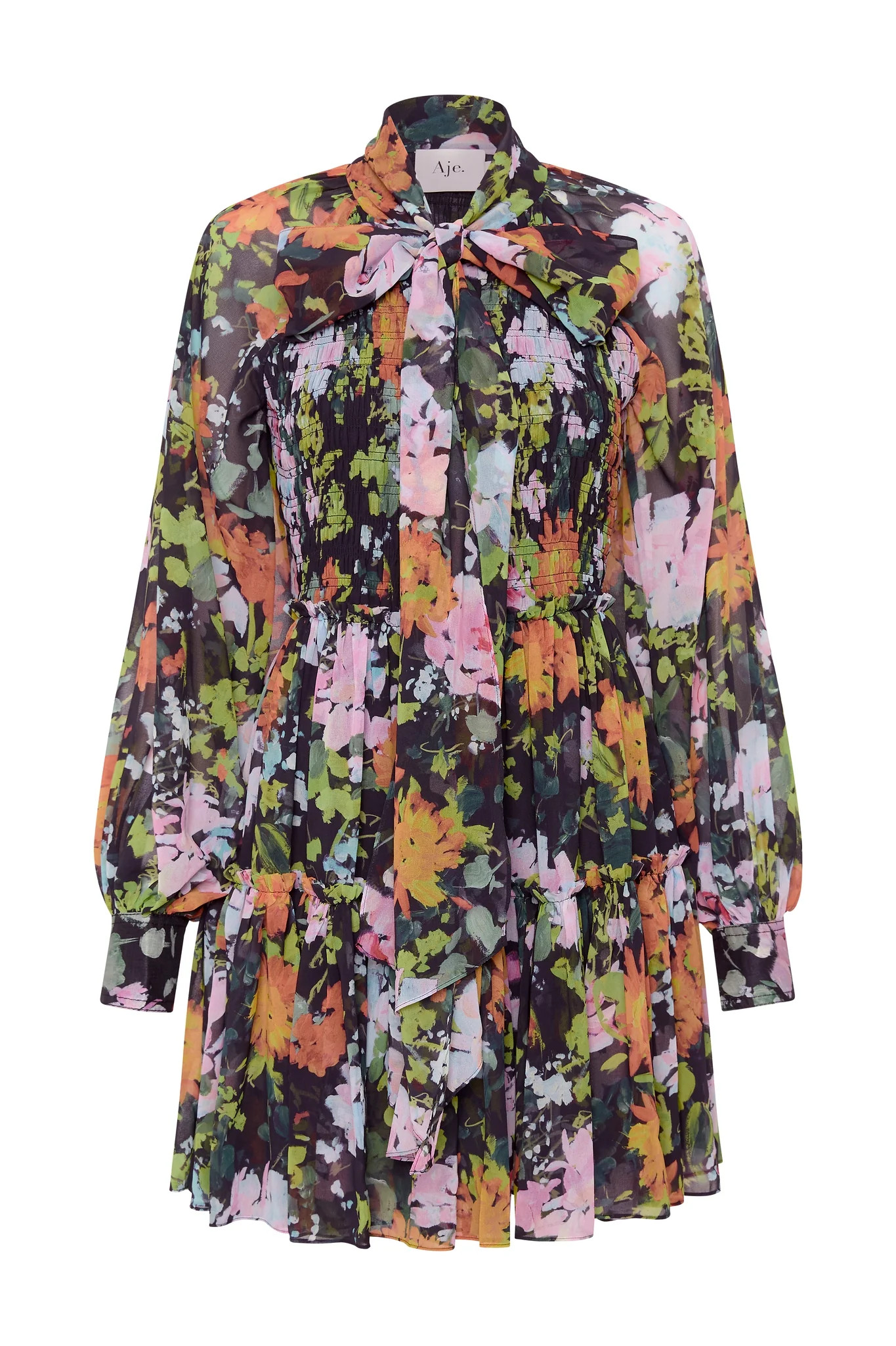 Marlowe Shirred Mini Dress | aje. (US, UK, Europe, ROW)