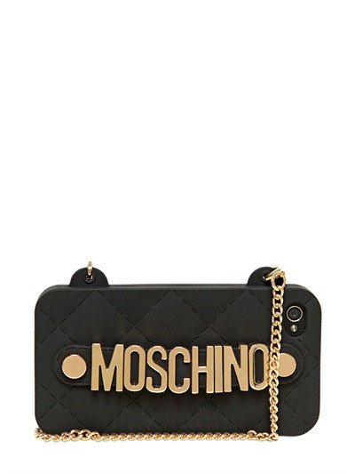 MOSCHINO - IPHONE 5-HÃLLE MIT LOGO UND KETTE | Luisaviaroma