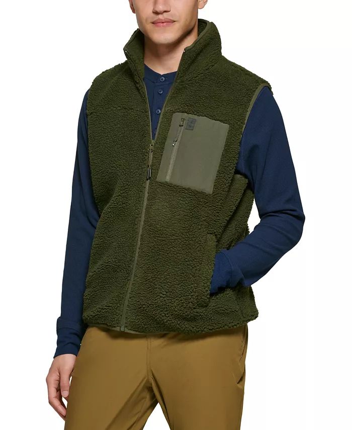 Men's Coastal Fleece Full-Zip Vest | Macys (US)