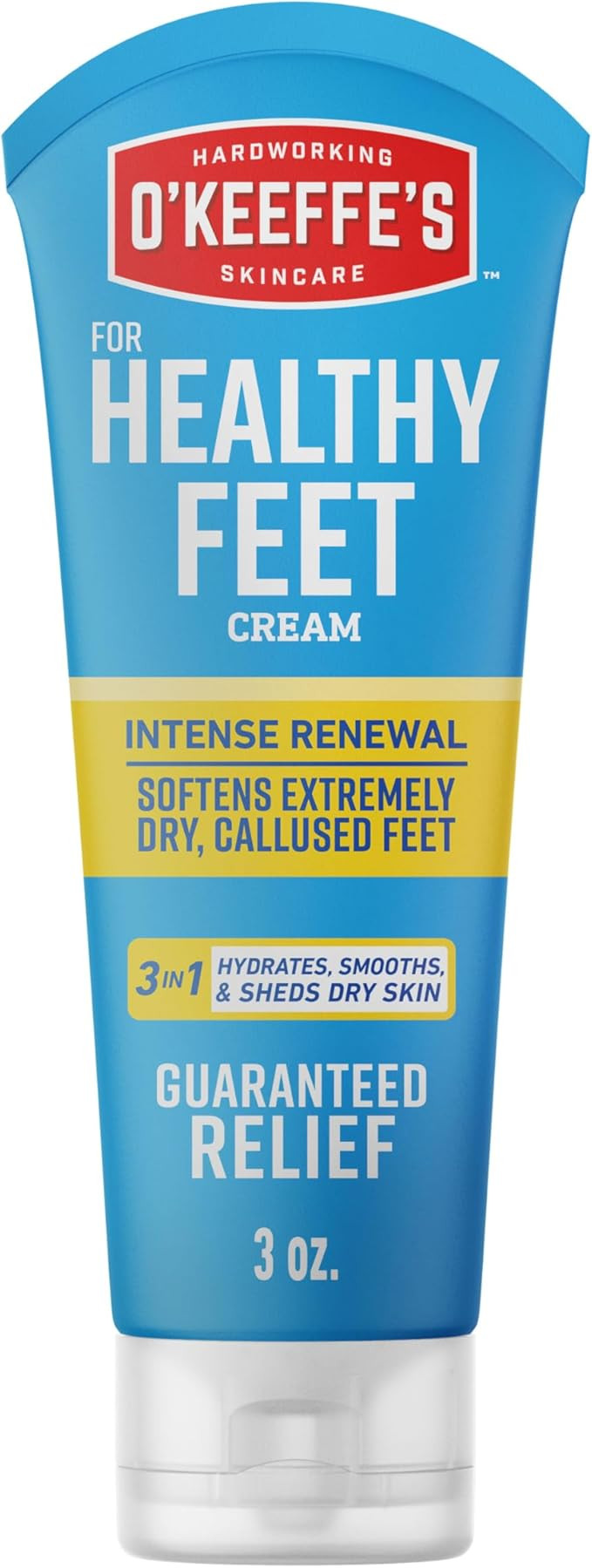 O'Keeffe's for Healthy Feet Intense Renewal Cream with Urea & Alpha Hydroxy Acid - 3 oz Tube (1 P... | Amazon (US)