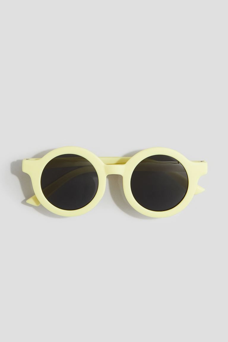 Round Sunglasses - Light yellow - Kids | H&M US | H&M (US + CA)