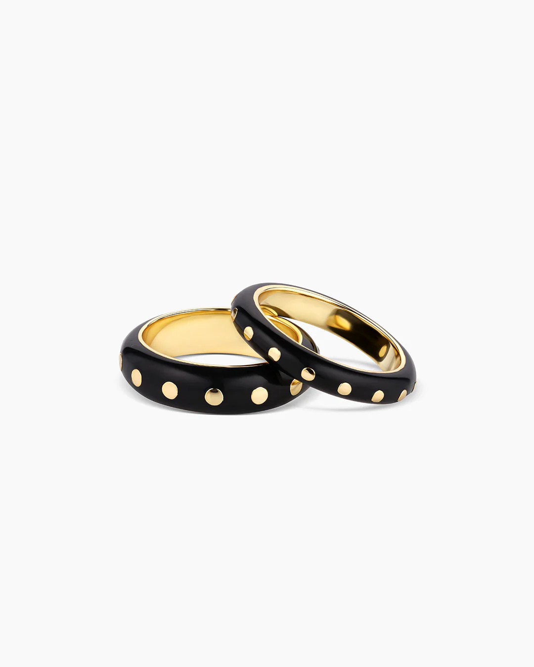 Asher Black Ring Set | Gorjana