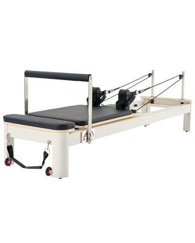 VEVOR Pilates Reformer Machine, Pilates Bed with Sitting Box, for Home Gym Studio Advanced Users & Beginners, Reformer Equipment with Dual Resistance- Spring & Cord, Up to 400 LBS | Amazon (US)
