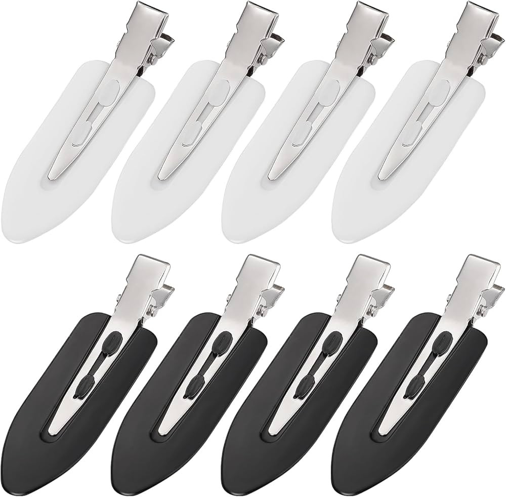 8Pcs No Bend No Crease Hair Clips - Styling Duck Bill Clips Alligator Hair Barrettes for Styling ... | Amazon (US)