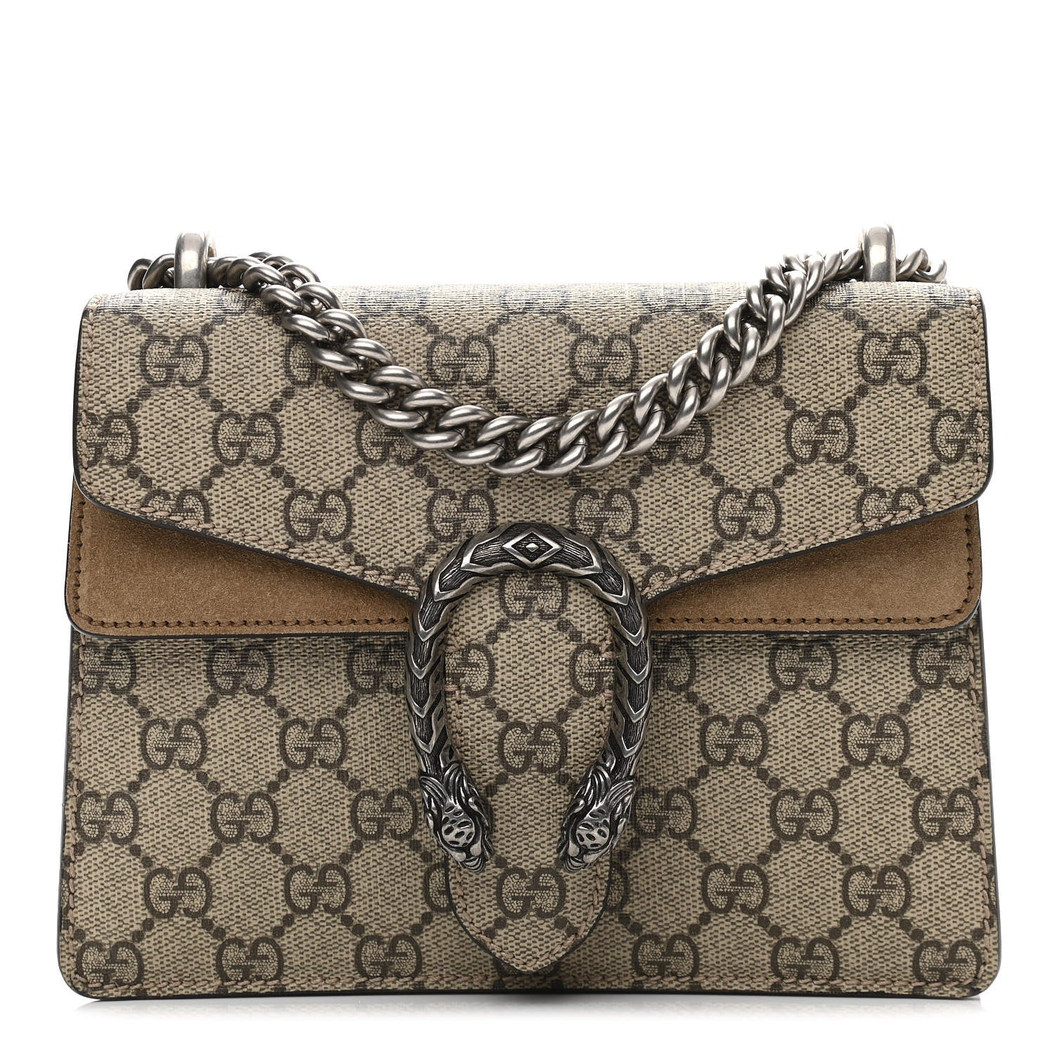 GG Supreme Monogram Mini Dionysus Shoulder Bag Taupe | FASHIONPHILE (US)