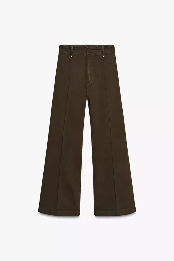 JEANS ZW COLLECTION TAILORED WIDE LEG HIGH-WAIST | Zara UK