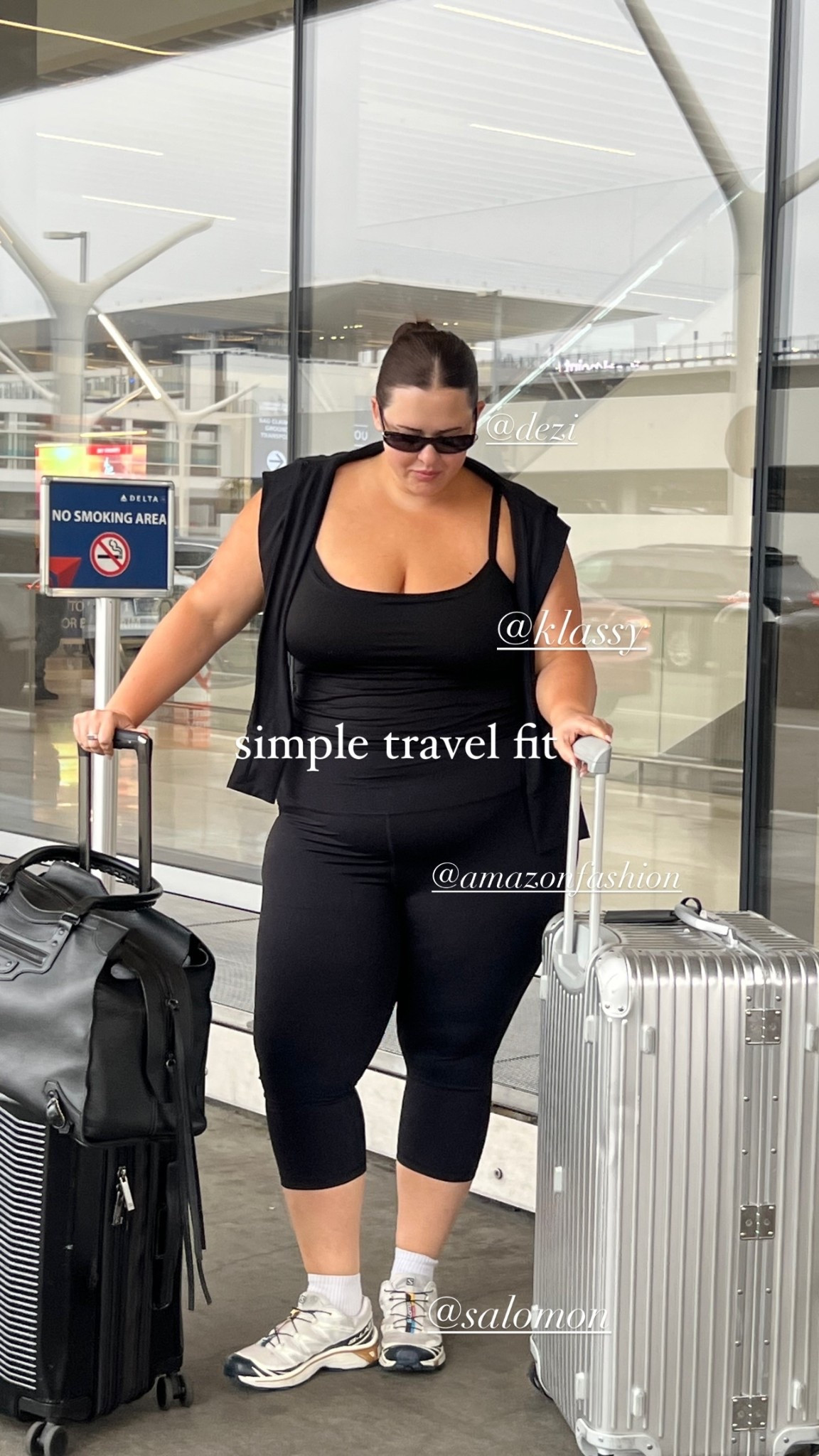 simple travel fit  @klassy  @amazonfashion  @salomon  @dezi

Travel outfit, athleisure, airport outfit, sneakers, capri 

#LTKPlusSize #LTKActive #LTKStyleTip