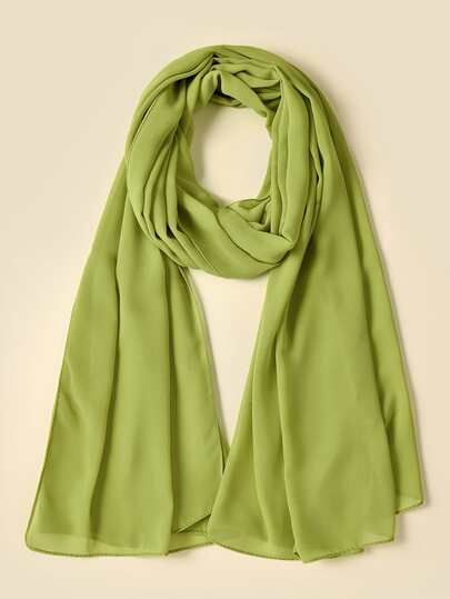 Solid Chiffon Scarf | SHEIN