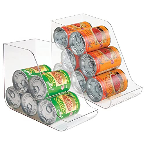 mDesign Plastic Kitchen Storage Organizer Bins Container Bin for Canned Food, Soup Can, Dog Food, So | Amazon (US)