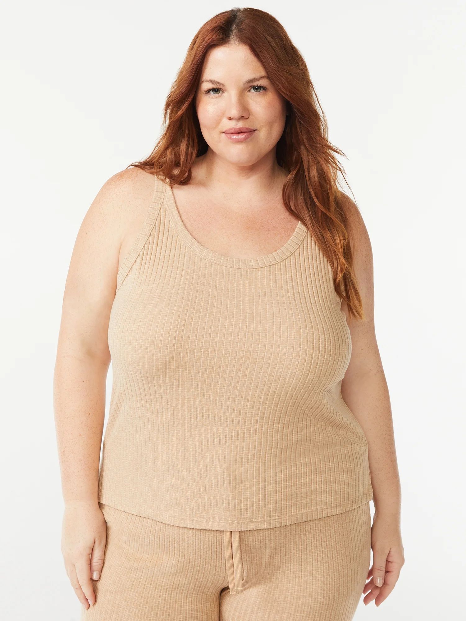 Joyspun Women's Hacci Knit Tank Top, Sizes S to 3X | Walmart (US)