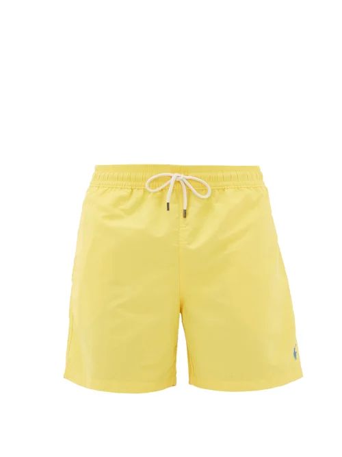 Polo Ralph Lauren - Logo-embroidered Shell Swim Shorts - Mens - Yellow | Matches (US)